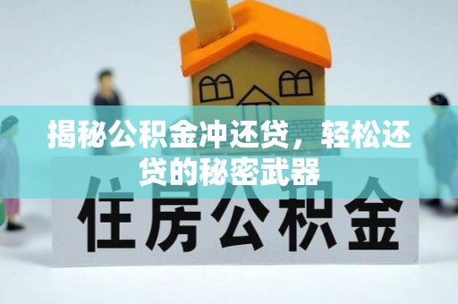 大林揭秘公积金冲还贷，轻松还贷的秘密武器