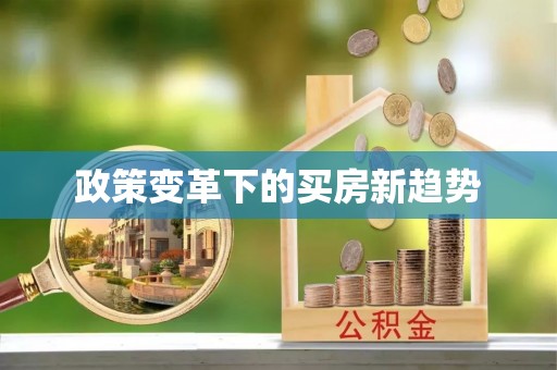 大林政策变革下的买房新趋势
