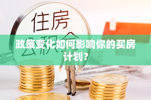 大林政策变化如何影响你的买房计划？