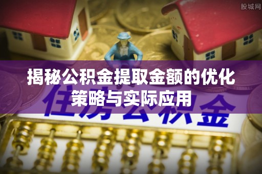 大林揭秘公积金提取金额的优化策略与实际应用