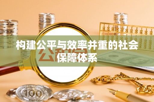 大林构建公平与效率并重的社会保障体系