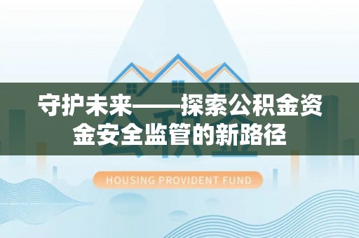 大林守护未来——探索公积金资金安全监管的新路径