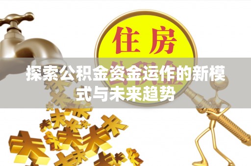 大林探索公积金资金运作的新模式与未来趋势
